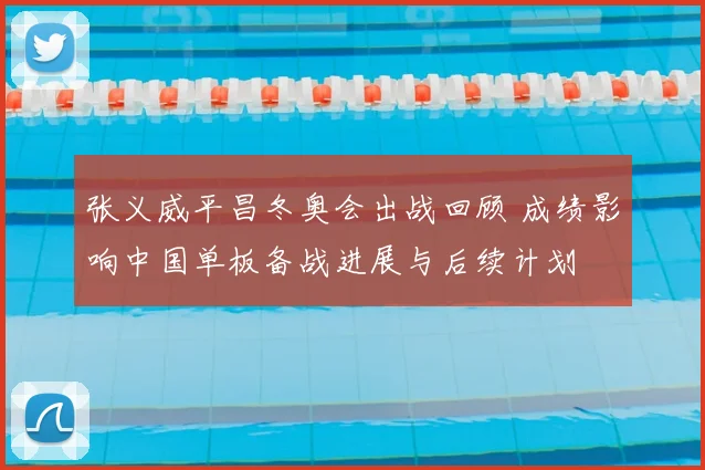 张义威平昌冬奥会出战回顾 成绩影响中国单板备战进展与后续计划